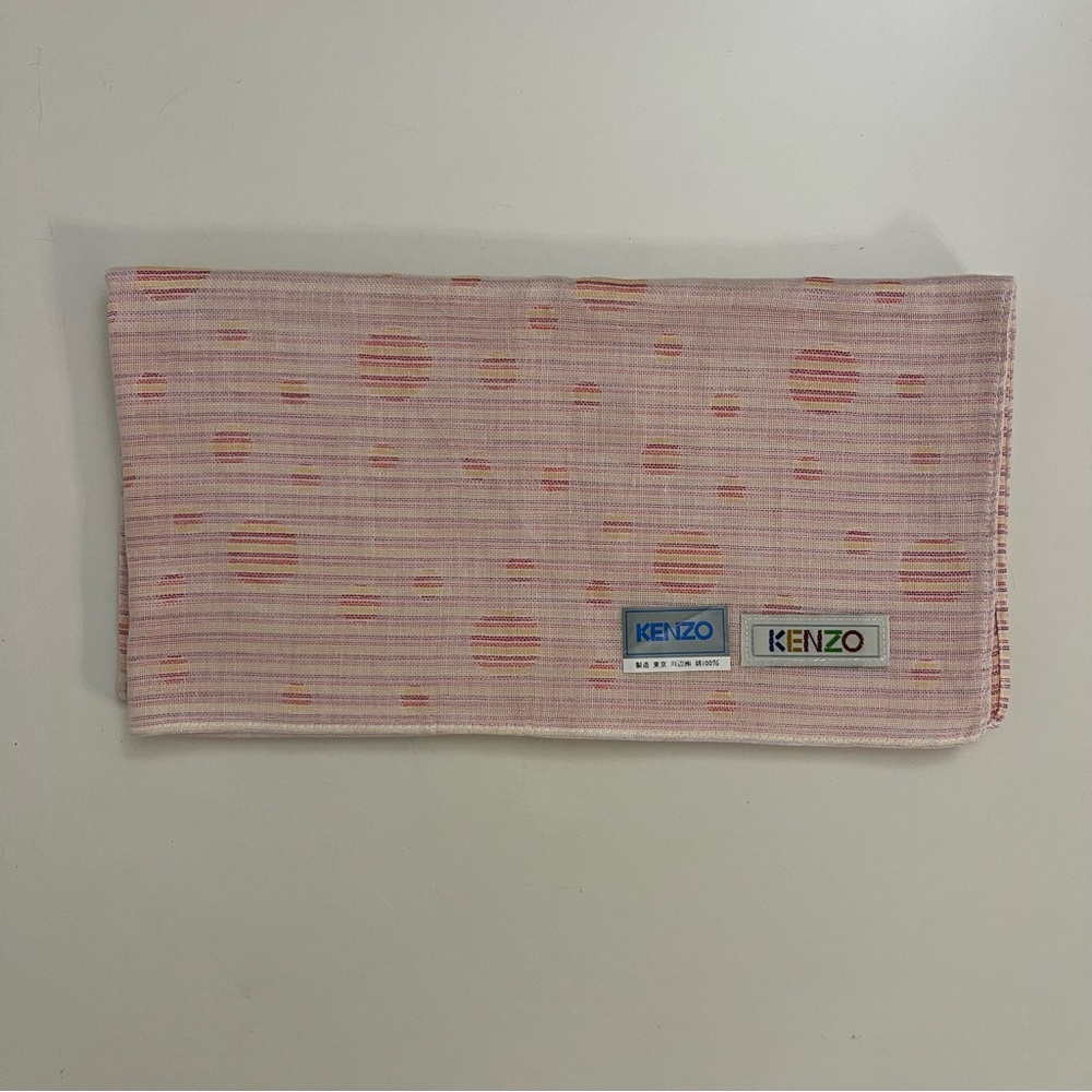 Kenzo Paris Vintage Polka Dot Handkerchief / Pocket Square - Picture 3 of 7